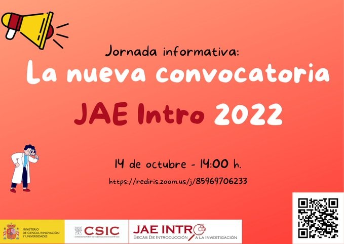 El CSIC lanza una nueva convocatoria de becas JAE Intro